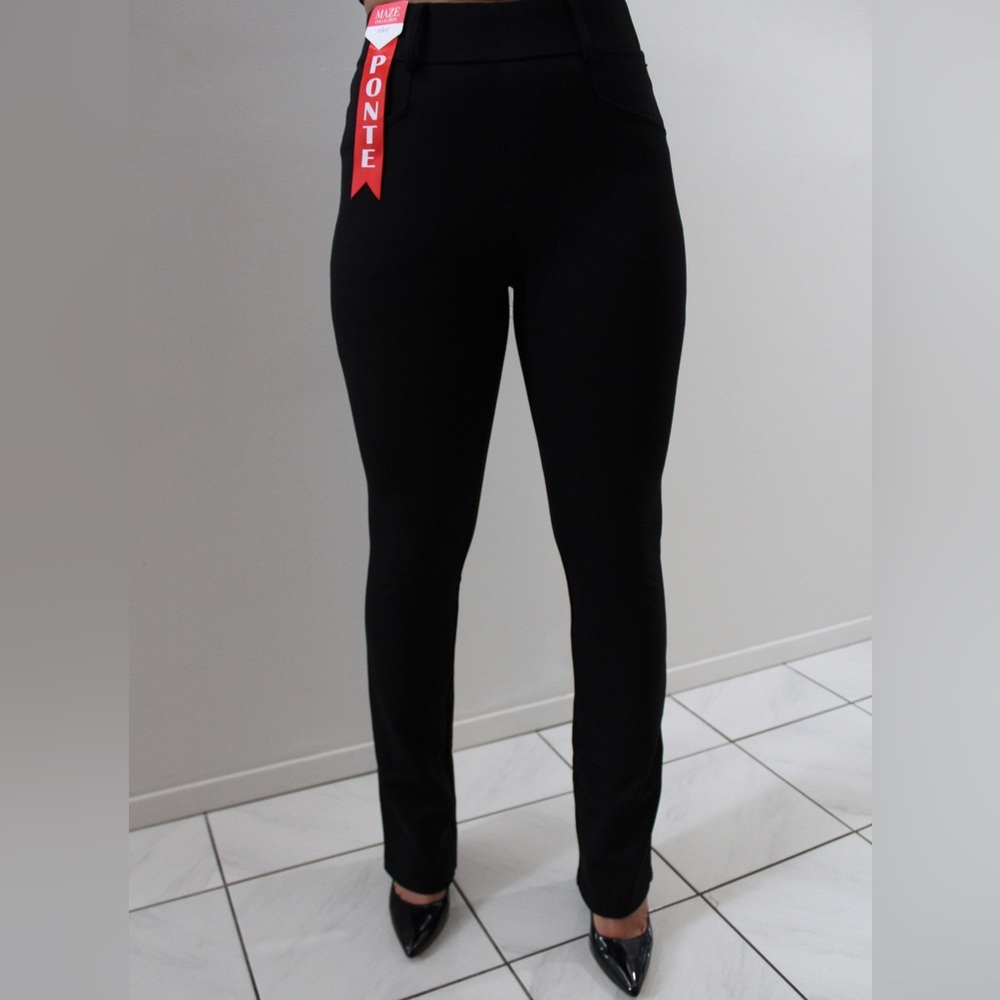 Women's Black Ponte Pants